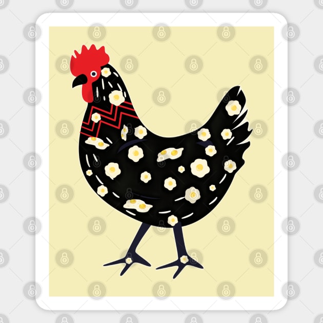 Egg-cellent Hen Fun Meme By Abby Anime(c) Sticker by Abby Anime